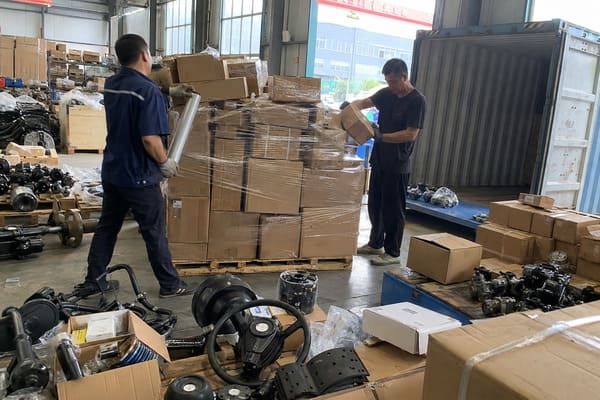 mixed SKU container order consolidation international truck parts