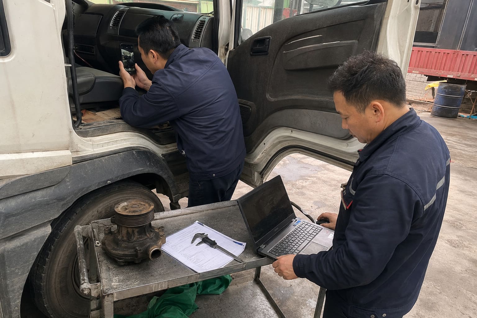 OE number matching process for Chinese truck parts OE number verification process for HOWO truck parts Chinese supplier