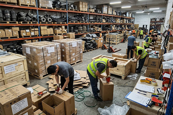 Different buyer types using FAW truck parts catalog references