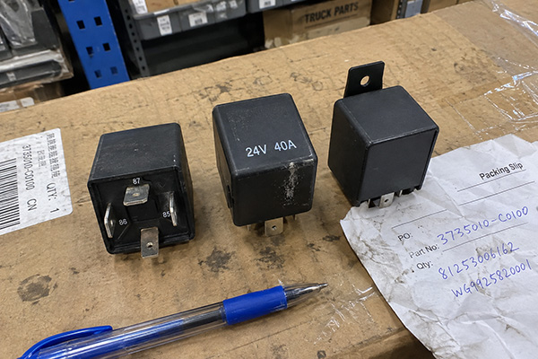 Truck Relays: Coil Voltage, Current Ratings and Terminal Checks